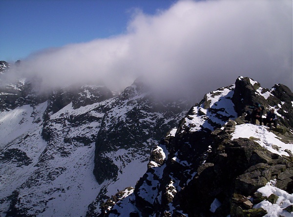 Tatry otulone chmurami